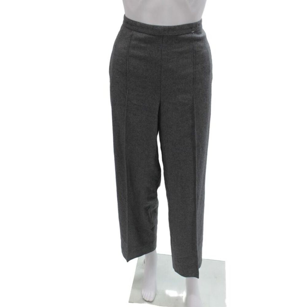 Vince Women Dress Pants Gray Pull On 34% Polyester Size S
